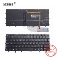 GZEELE Backlit คีย์บอร์ดแล็ปท็อปสหรัฐสำหรับ DELL Inspiron XPS 13 7000 7347 7348 7352 7353 7359 15 7547 7548 9343 9350 9360สีดำ N7548