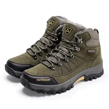 Mens leather clearance hiking shoes