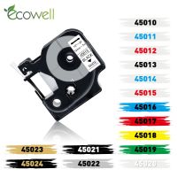 Ecowell Multicolor 45013 45010 45016 Compatible Dymo D1 label tape 45018 12mm label ribbon for Dymo LabelManager 210D 160 280