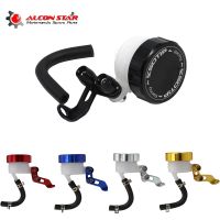 ☢✖ Alconstar- CNC Aluminum Motorcycle Oil Cup Cylinder Brake Master Reservoir Front Clutch Tank Fluid Bottle For Honda CBR250 CRF