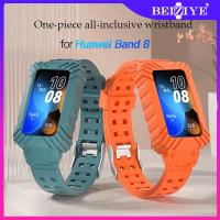 สายนาฬิกาข้อมือ สําหรับสมาร์ทวอทช์ Huawei band 8 สายยางและเคสป้องกัน Honor Band 8