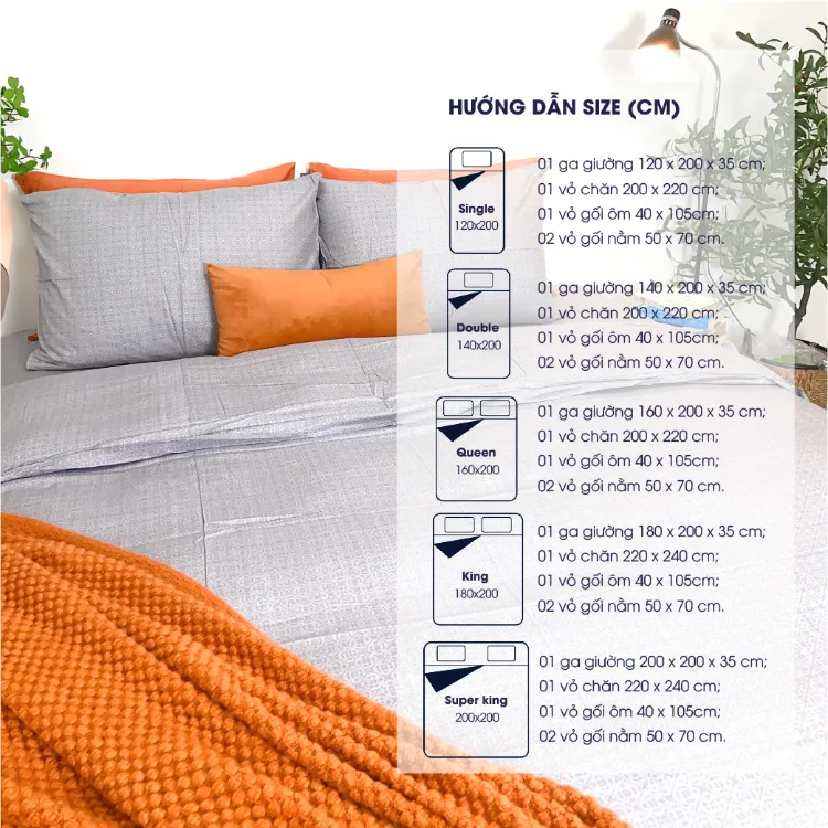 Bộ chăn ga lụa Micromodal gỗ sồi Hàn Quốc CM2003 10