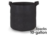 แพ็ค 3! ถุงปลูกต้นไม้แบบผ้า ขนาด 10แกลลอน สูง 40ซม Smart Grow Bag 10-Gallon - Fabric Pot