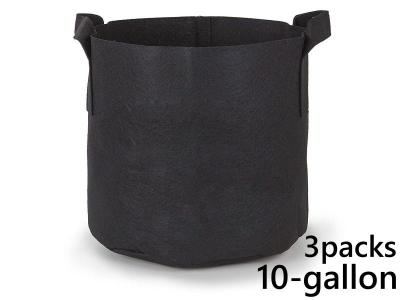 แพ็ค 3! ถุงปลูกต้นไม้แบบผ้า ขนาด 10แกลลอน สูง 40ซม Smart Grow Bag 10-Gallon - Fabric Pot