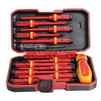 【CW】 Electrician Hand Tools Insulated Screwdriver Set Screw Driver Bit Magnetic Phillips Slotted Torx Screwdrivers Durable Holder