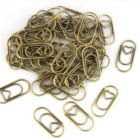 【jw】♞∋  150pcs/bag Paperclips Gold Paper Clip Binder Office Accessories Storage Patchwork