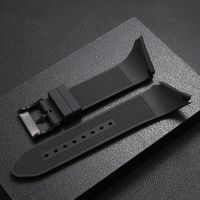 PEIYI Rubber Waterproof Strap 25mm Black Bracelet For Hamilton VENTURA Series H24655331 Mens Wristbandby Hs2023