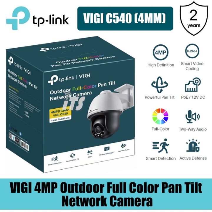 TP-Link VIGI C540 4mm 4MP Outdoor Full-Color Pan Tilt Network Camera