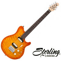 Sterling By Music Man® AX30D กีตาร์ไฟฟ้า 22 เฟรต ทรง Axis บอดี้ไม้เบสวู้ด แปะไม้หน้า Quilt Maple ปิ๊กอัพ DiMarzio + ฟรีกระเป๋ากีตาร์ **ประกันศูนย์ 1 ปี **