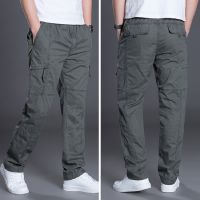 Summer Autumn Men Pants Casual Cotton Long Pants Fashion Straight Joggers Homme Plus Flat Trousers for Men Clothing Size 6XL