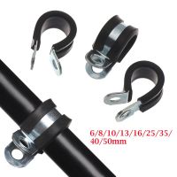 【CC】✈﹊❒  10Pcs Rubber Lined P Wiring Hose Clamp Pipe Cable Mounting Fasteners Hardware Electrical Fittings quality