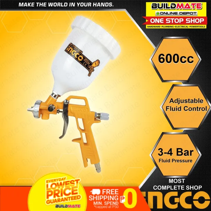 INGCO Paint Air Spray Gun ASG240613 •BUILDMATE• IHT Lazada PH