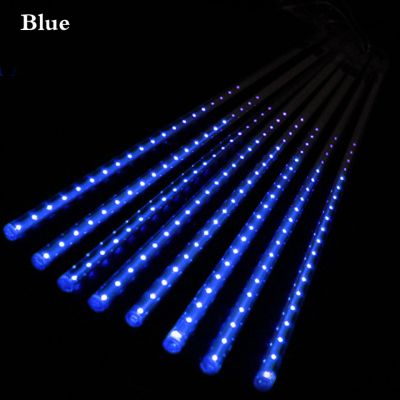 Solar LED light outdoor Waterproof Fairy Meteor Shower lights String Garland 144 LEDs Holiday Party Wedding Christmas Decoration