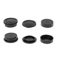 Rear Lens Body Cap Camera Cover Set Dust Screw Mount Protection Plastic Black Replacement for Contax Yashica CY C/Y Lens Caps