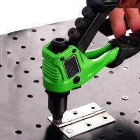 Heavy Duty Rivet Gun 8 Inch Manual Rivet Tool With 2.4/3.2/4.0/4.8mm Nozzle One-handed Rivet Gun For Metal Plastic Leather