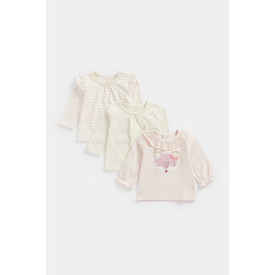 เสื้อยืดเด็กทารก Mothercare Fox LongSleeved TShirts  3 Pack CC561