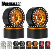 MEREPACCOR 4PCS 1/10 RC Rock Crawler Aluminum Alloy 1.9 " Beadlock Wheel Rims for Axial SCX10 RR10 Wraith 90048 90018 TRX4