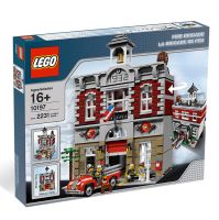 LEGO 10197 Creative Nostalgic Fire Station Street View European Building Building Assembled Building Block Toy Gift