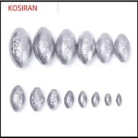 KONSIRAN 5/10Pcs คุณภาพสูง น้ำหนัก กระสุนกลม น้ำหนักเพิ่มเติม ตกปลาตะกั่วตก ขั้วต่อตะขอ Sinker รูปมะกอก