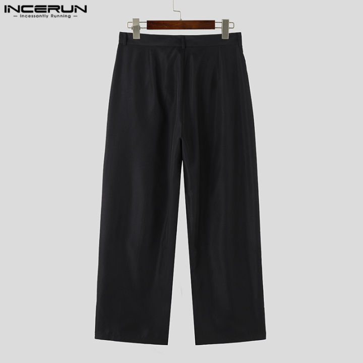 บุรุษ-incerun-ซิปขึ้นกางเกงขายาวสบายๆหลวมกางเกงทำงาน-bottoms-เสื้อผ้าลำลอง-3