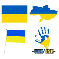 Ukraine Flag Stickers 510Pcs Ukraine National Emblem Stickers for CarTable Map Ukrainian Decal Accessories Multi Sizes