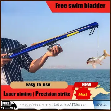 STOCK）(COD)Aluminum Alloy Diving Fishing Tool Speargun Fishing Artifact  Laser Aiming Safe And Easy To Use