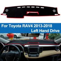 TAIJS Car Dashboard Cover Dash Mat Dash Pad Dashmat Carpet Anti-UV NON-Slip For Toyota RAV4 2013 2014 2015 2016 2017 2018 RAV 4