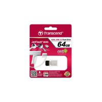 ** สินค้า เคลียสต็อค ** เเฟลชไดร์ฟ USB 3.0/OTG Flash Drive ยี่ห้อ Transcend JETFLASH รุ่น JF880S ความจุ 64GB.