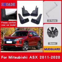 JHTJHNDTGFJHND รถ Fender Mud Flaps สำหรับ Mitsubishi ASX 2011-2020 Mudguards Splash Guards Fender Mudflaps รถ Fender อุปกรณ์เสริมรถ Fender