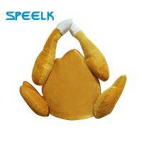 [Hana Clothing Store] Gorros Divertidos De Bola De Halloween Para Adultos Gorra De Pierna De Pollo Gorro De Pavo De Acción De Gracias Decoración De Fiesta Gorros Divertidos Al Por นายกเทศมนตรี