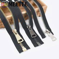 ✌♣۞ 1Pc Meetee 10 Metal Large Zippers 70/80/90cm Open-end Zip for Jacket Leather Coat Ultra Wide Zipper Sewing Accessory Material