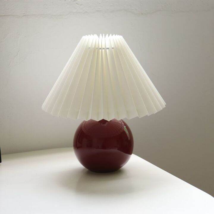 Pleated lights TABLE LAMP