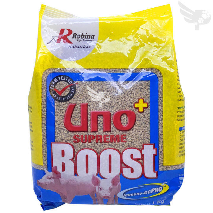 UNO+ Supreme Boost by Robina Agri Partners - 1kg - For Piglets or Biik ...