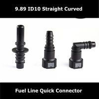 9.89 ID10 Straight Curved Fuel Line Quick Connector Auto Parts Fittings Fuel Gasoline Filter Fitting Fuel Quick Connector