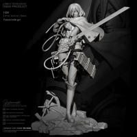 76mm 1/24 Resin model kits figure beauty colorless and self-assembled TD-3056