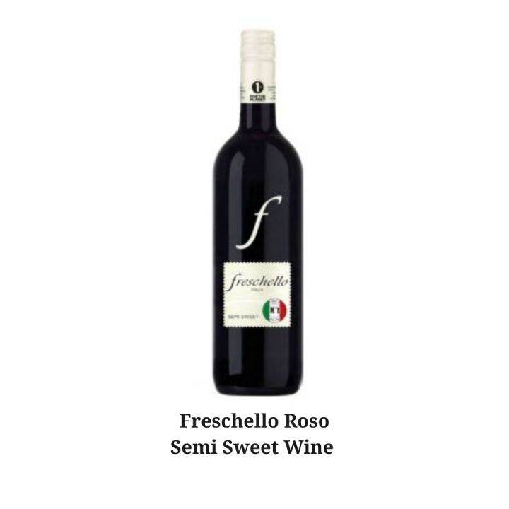Freschello Rosso Semi Sweet Wine 750ml | Lazada PH