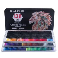 Lele Pencil】 KALOUR ดินสอสี120สีอุปกรณ์ศิลปะ Lapicera FULL ززا็อท็อปภาพวาดสีน้ำมันดินสอวาดรูปนักเรียนมืออาชีพสำหรับใช้วาดในโรงเรียน