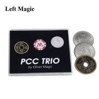 Pcc Trio By Oliver ทริกส์เหรียญ Csb แบบคลาสสิกอุปกรณ์ประกอบฉากภาพลวงตาการผลิตเหรียญหายไป