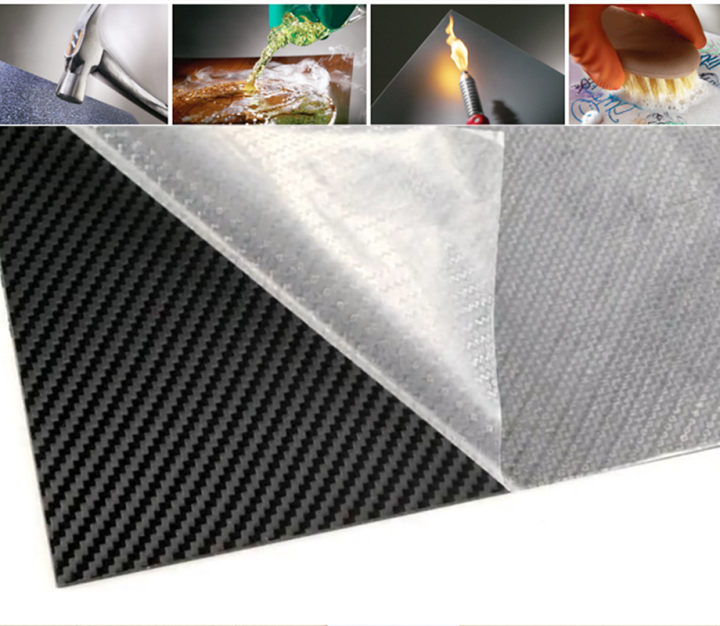 1.5Mm Thick Kydex Sheet Thermoplastic Forming Carbon Fiber Matt Twill