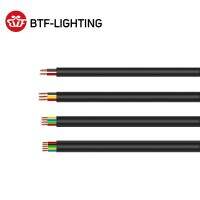 10M 2Pin/3Pin/4Pin/5Pin กลางแจ้งสายไฟกันน้ำ24/22/20/18/17 AWG ขยายสายพีวีซีพลังงานสายพ่วงแถบไฟ LED