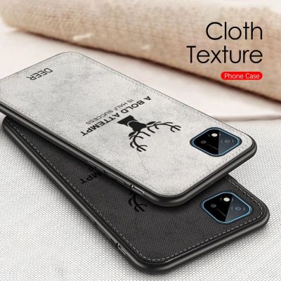 ✙☒❖ deer pattern fabric cloth case for realme 8 7 pro 7i realmi gt neo narzo 30 5g 30a c11 c15 c21 c25 tpu soft bumper protect shell