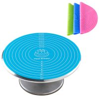 【hot】 30cm Round Baking Silicone Turntable Non-slip with Scale Temperature Resistant Accessories ！