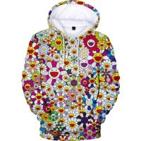 3D Hoodie ดอกไม้ Hoodie ผู้หญิงและผู้ชายสีฤดูร้อนเสื้อผ้า Harajuku เสื้อ Hit Hop Streetwear ขนาดใหญ่ Hoodie พิมพ์ 300