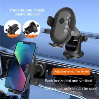 Car Phone Bracket 360 Rotation Spiral Silicone Suction Cup Air Outlet Center Console Automatic Locking Phone Navigation Holder