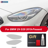 2 Pcs Car Headlight Protective Film Headlamp Restoration Transparent Black TPU Sticker For BMW Z4 E89 G29 2009-On Accessories