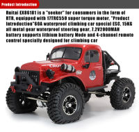 RGT EX86181 CRUSHER 1/10 1:10รีโมตคอนโทรลอาร์ซีรถ Professional Crawler 2.4G Off-รถบั๊กกี้ถนน4WD ไฟฟ้า RTR รุ่นรถยนต์