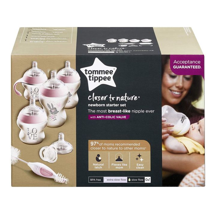 usa-เซตสุดคุ้ม-tommee-tippee-ชุดของขวัญ-เด็กแรกเกิด-closer-to-nature-newborn-starter-kit-ทอมมี่-ทิปปี้-ขวดนม