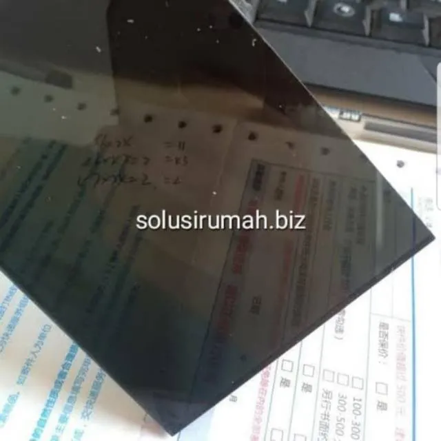 ACRYLIC SHEET CUSTOM 2MM HITAM TEMBUS /100CM per100cm per100 /100 ...
