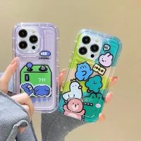 For IPhone 14 Pro Max IPhone Case Thickened TPU Soft Case Clear Case Airbag Shockproof Cute  Compatible with For IPhone 13 Pro Max 11