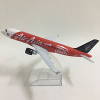 JASON TUTU 16ซม. เครื่องบินรุ่นเครื่องบินรุ่น Air Asia 2007 Airbus A320เครื่องบินรุ่น1:400 Diecast โลหะเครื่องบินเครื่องบินของเล่นของขวัญ